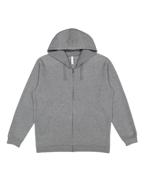 LAT Unisex Full-Zip Fleece Hoodie Sweatshirt