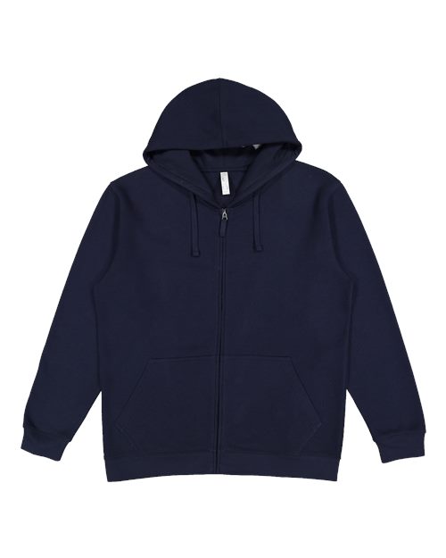 LAT Unisex Full-Zip Fleece Hoodie Sweatshirt