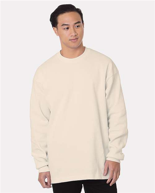Bayside Men's USA-Made Heavyweight Waffle Knit Thermal