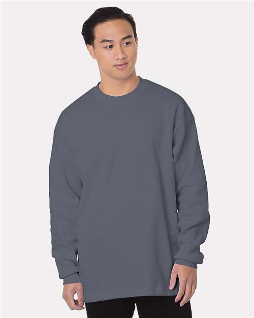 Bayside Men's USA-Made Heavyweight Waffle Knit Thermal
