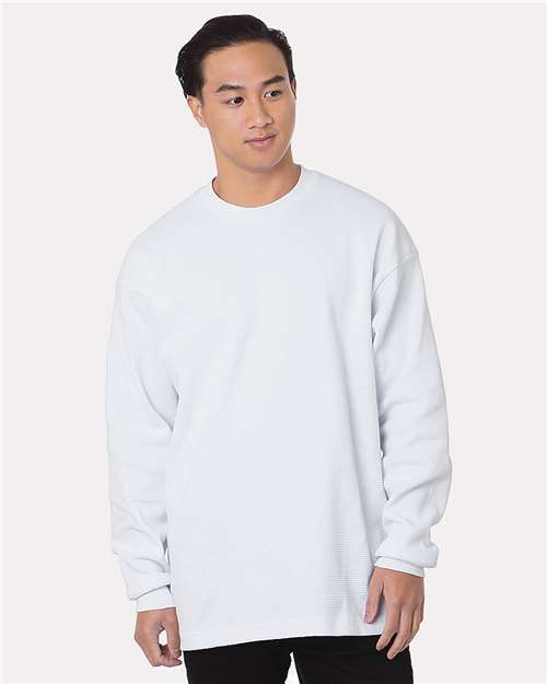 Bayside Men's USA-Made Heavyweight Waffle Knit Thermal