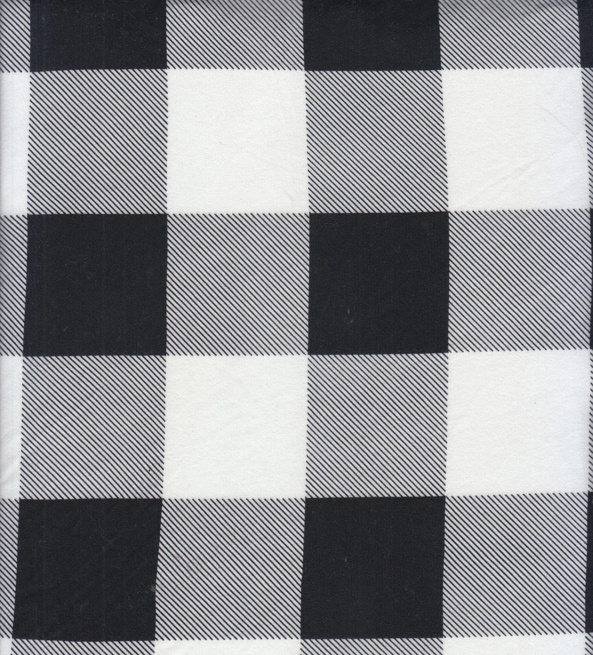 1 Yard DTY Brushed Buffalo Plaid Fabric Soft Polyester Spandex Blend 58/60 Inch Width
