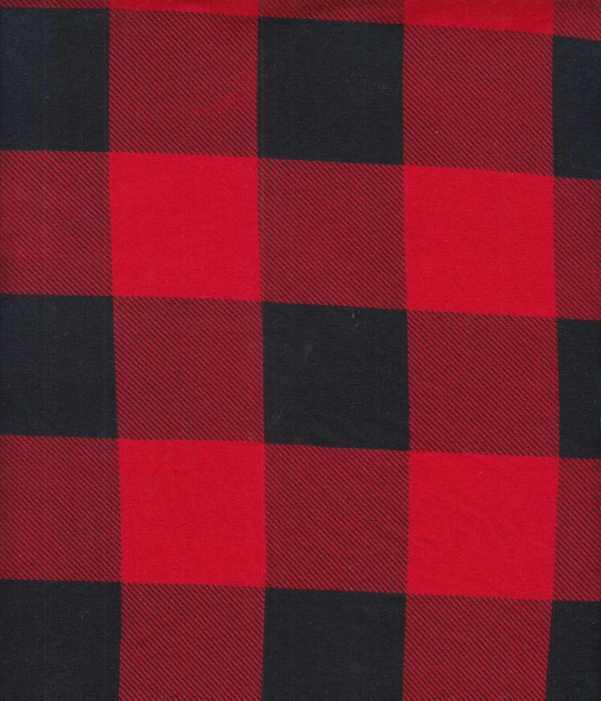 1 Yard DTY Brushed Buffalo Plaid Fabric Soft Polyester Spandex Blend 58/60 Inch Width