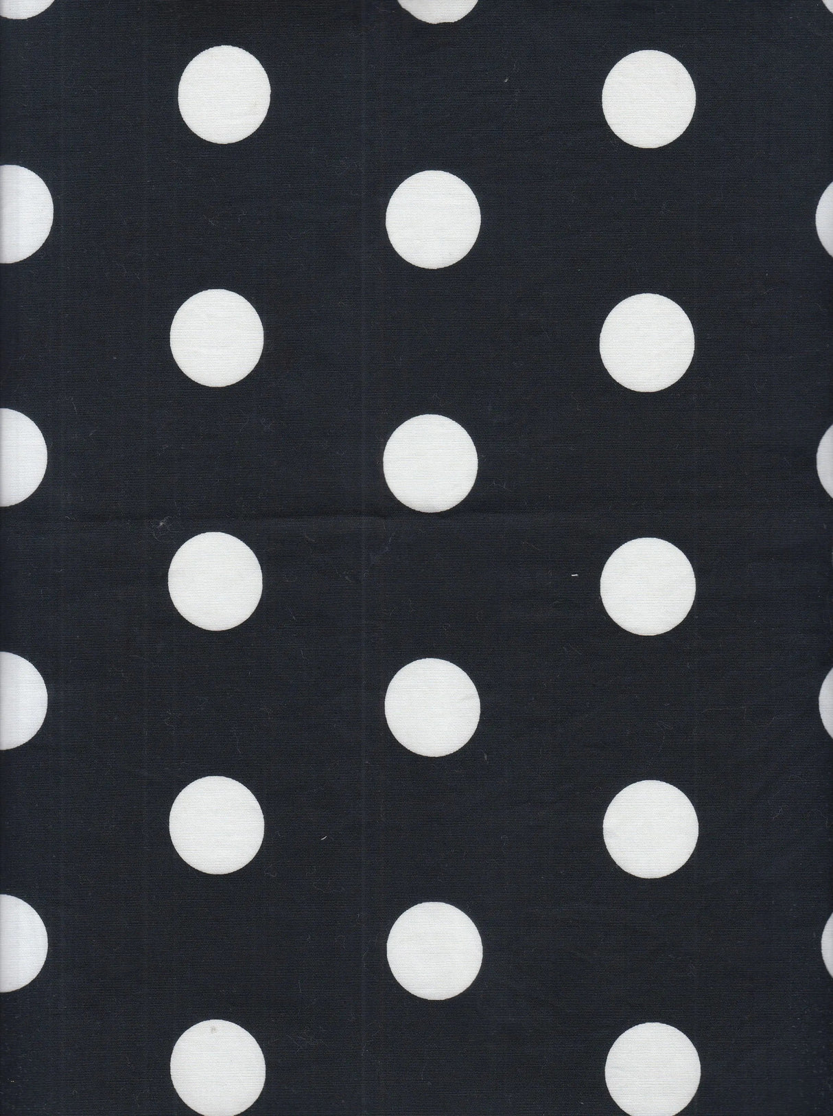 1 Yard Stretch Poplin Big Dot Print Fabric, 57/58'' Wide Cotton Spandex Blend