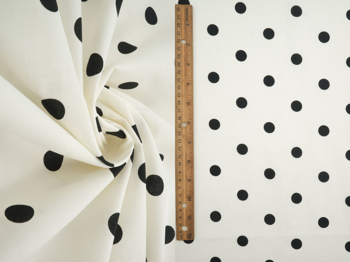 Small Dot Stretch Poplin