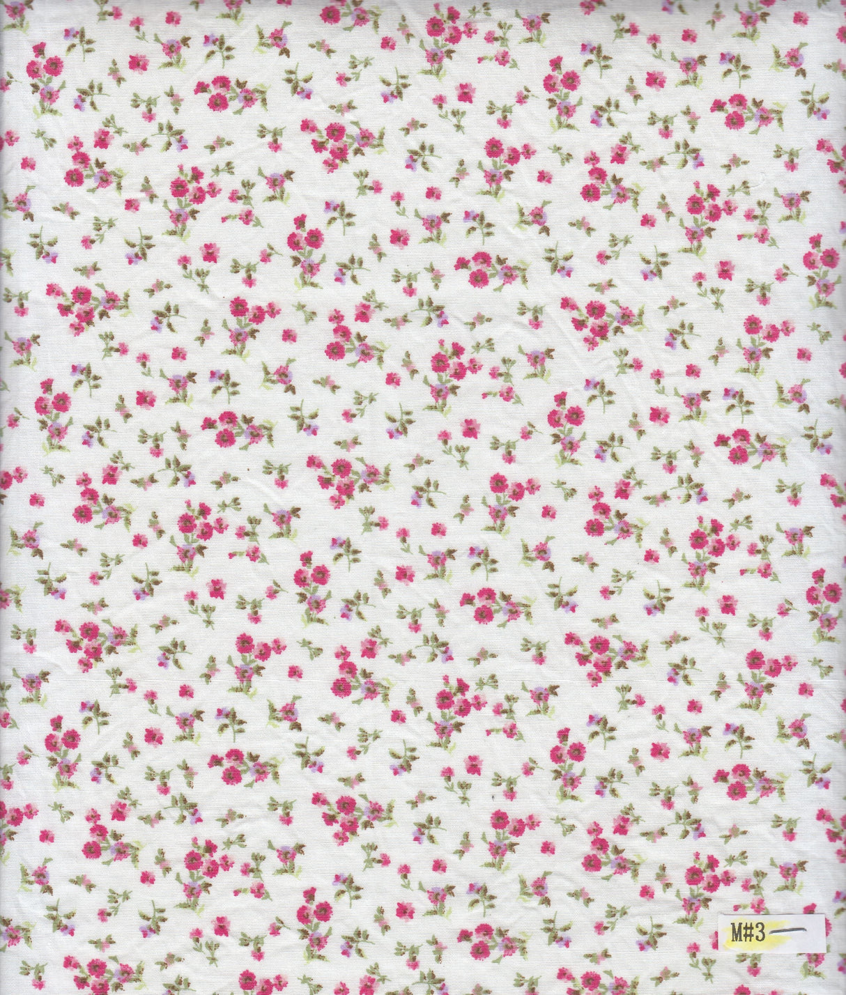 Floral Stretch Poplin Pink Hot
