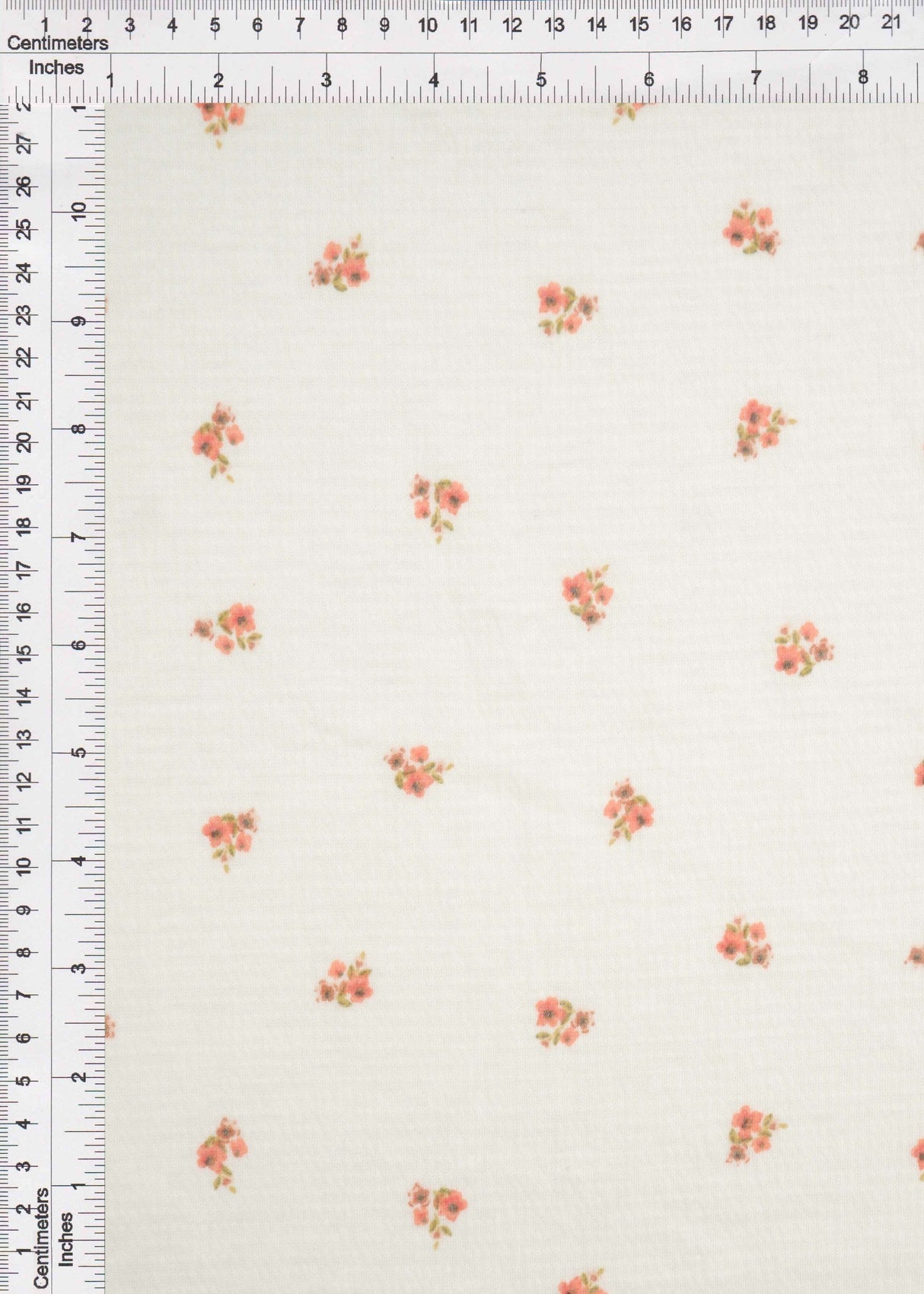 Knit Gauze Ditsy Print Blush Fabric