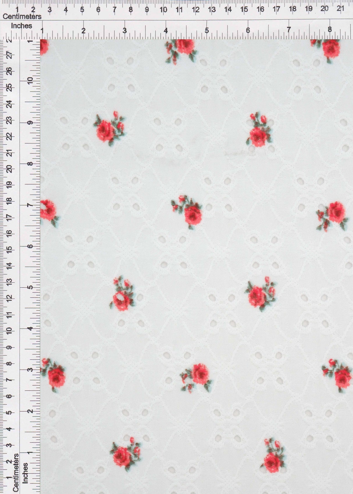 Ditsy Eyelet Jacquard DTY Knit Fabric