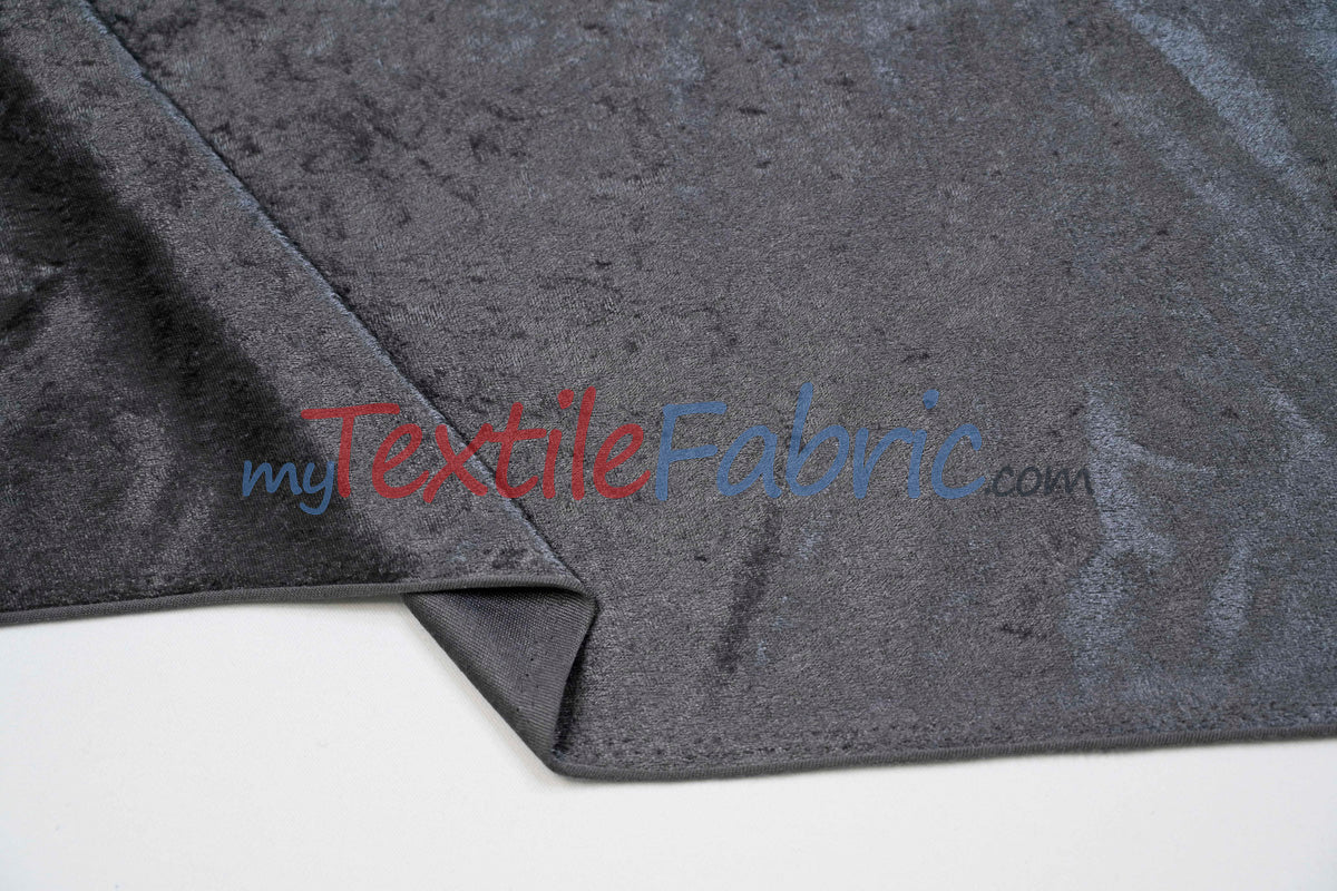 Panne Velvet Polyester Fabric - Crush Panne Velour, Solid, 58/60" Width (1 Yard)