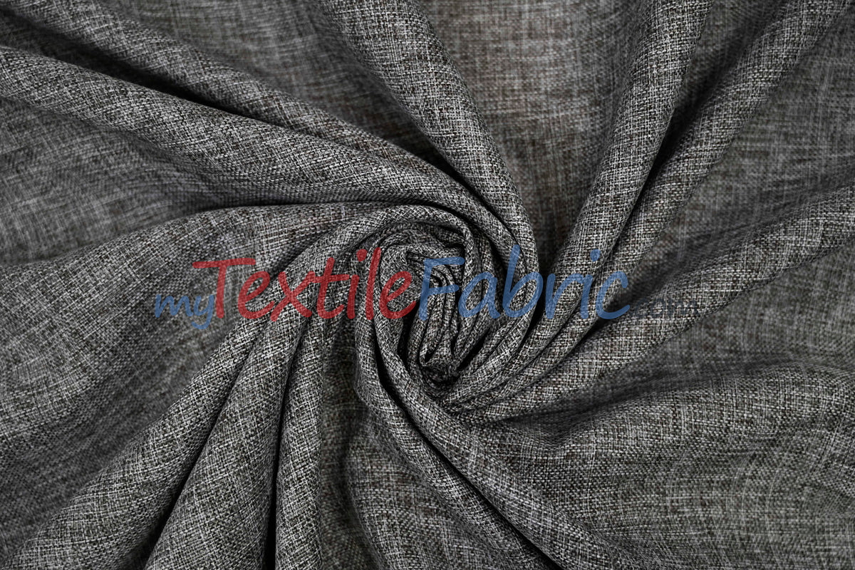 Vintage Linen Polyester Fabric - Faux Burlap, Rustic Natural Look, 58/60" Width (1 Yard)