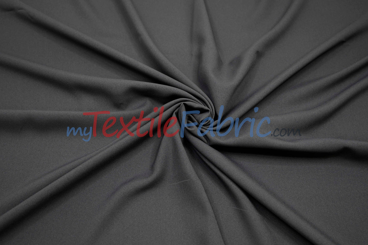 Scuba Double Knit Polyester Fabric - Solid Multiple Colors, 58/60" Width (1 Yard)