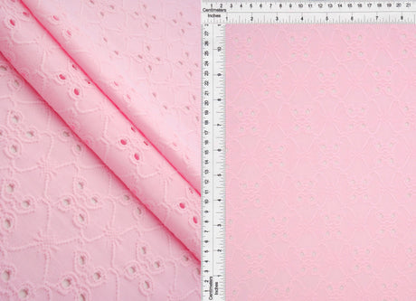 Lightweight DTY Knit Jacquard Eyelet Fabric Stretch Polyester Spandex 58/60 Inches Wide