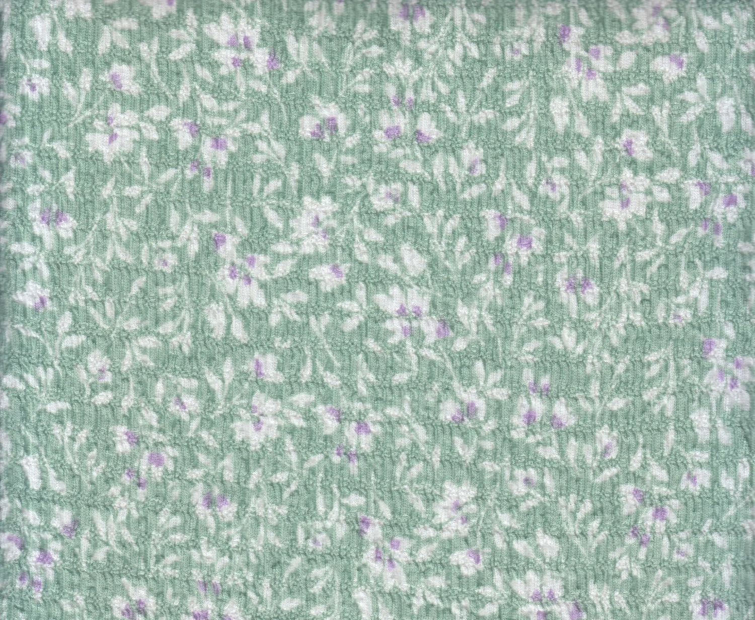 Crinkle Knit Floral Print Fabric Stretch Polyester Blend 58/59" Wide