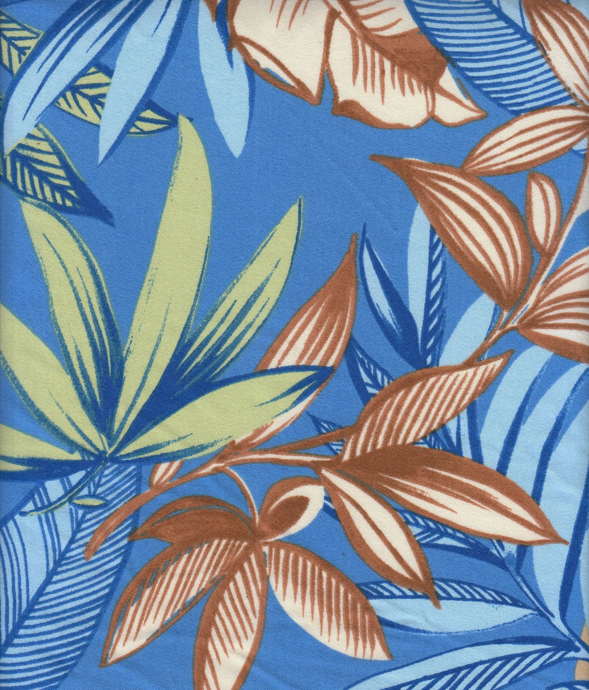 1 Yard Tropical Print Cey Fabric, 58/59? Wide 100% Polyester