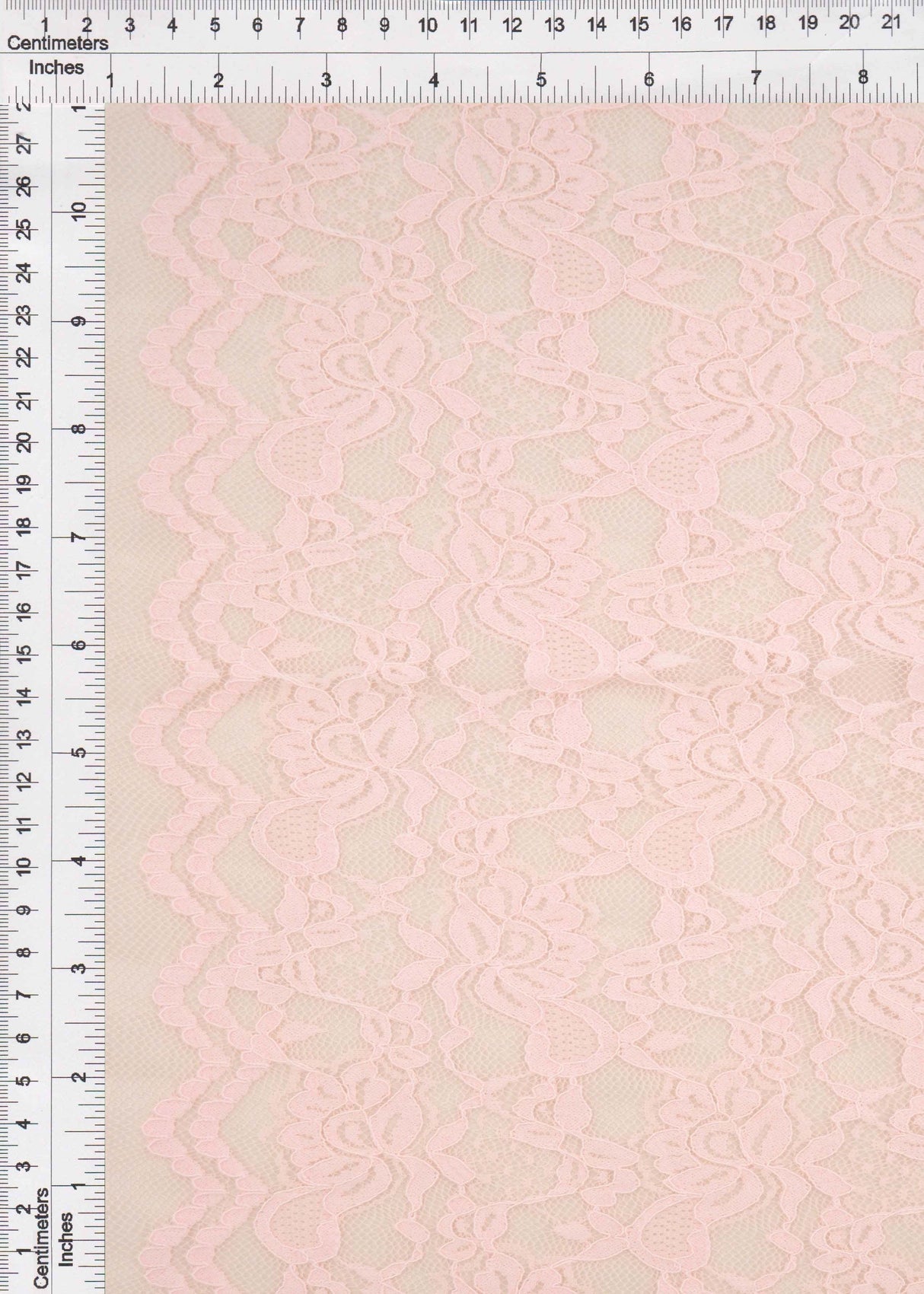Floral Double Border Lace Fabric