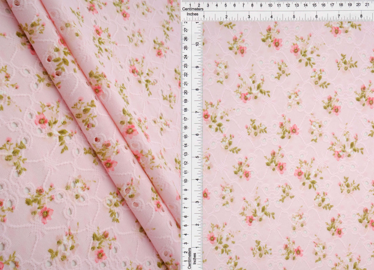 Floral Jacquard Knit Pink