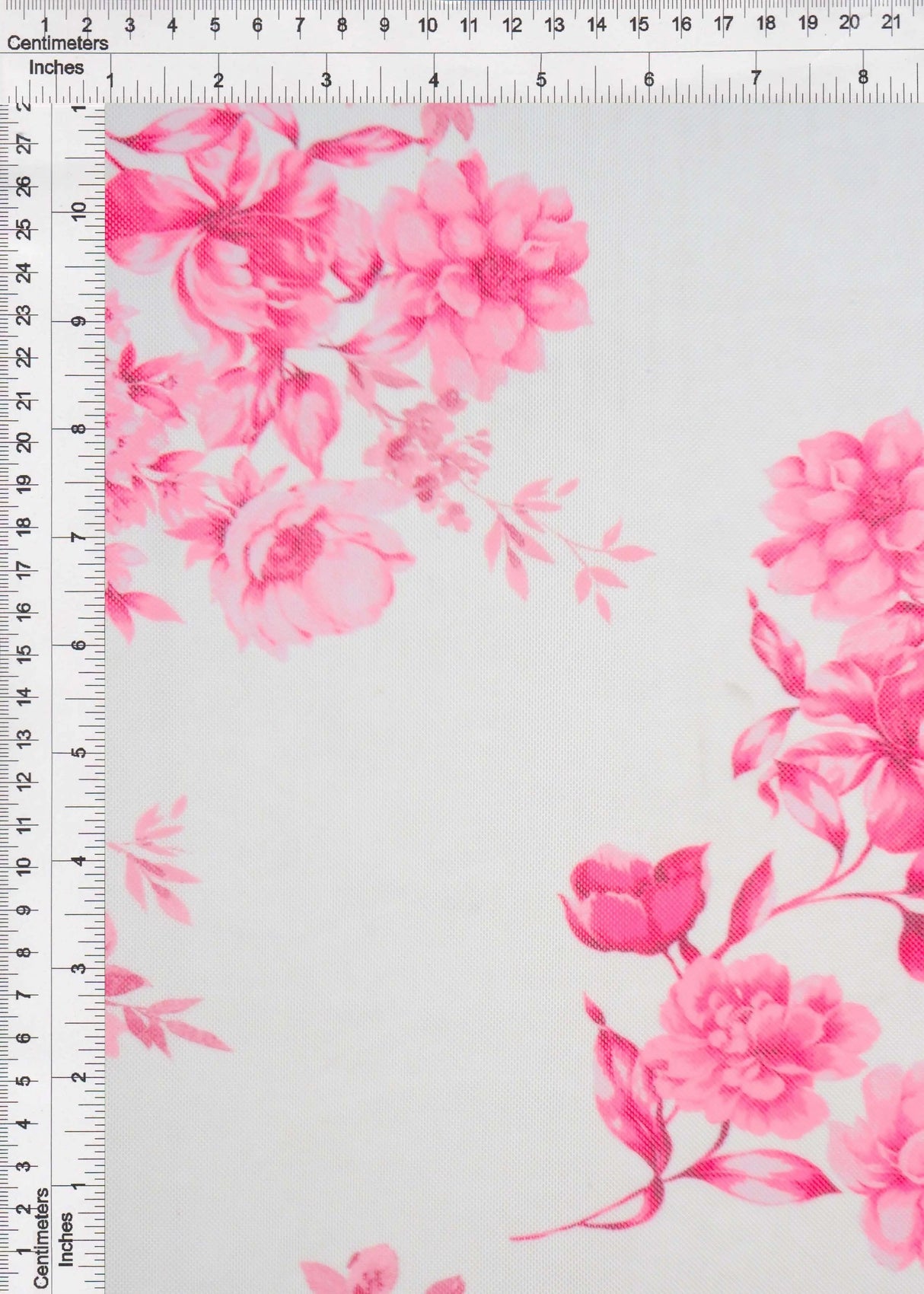 1 Yard Mesh Flower Digital Print Fabric, 56/58'' Wide Polyester Spandex Blend