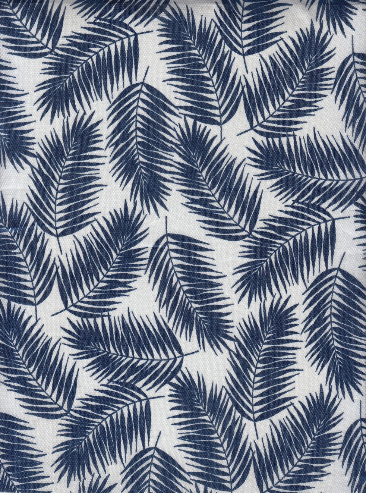 Tropical Leaf Interlock Pleated Fabric 1 Yard Lightweight Soft Drape 58/60" Wide