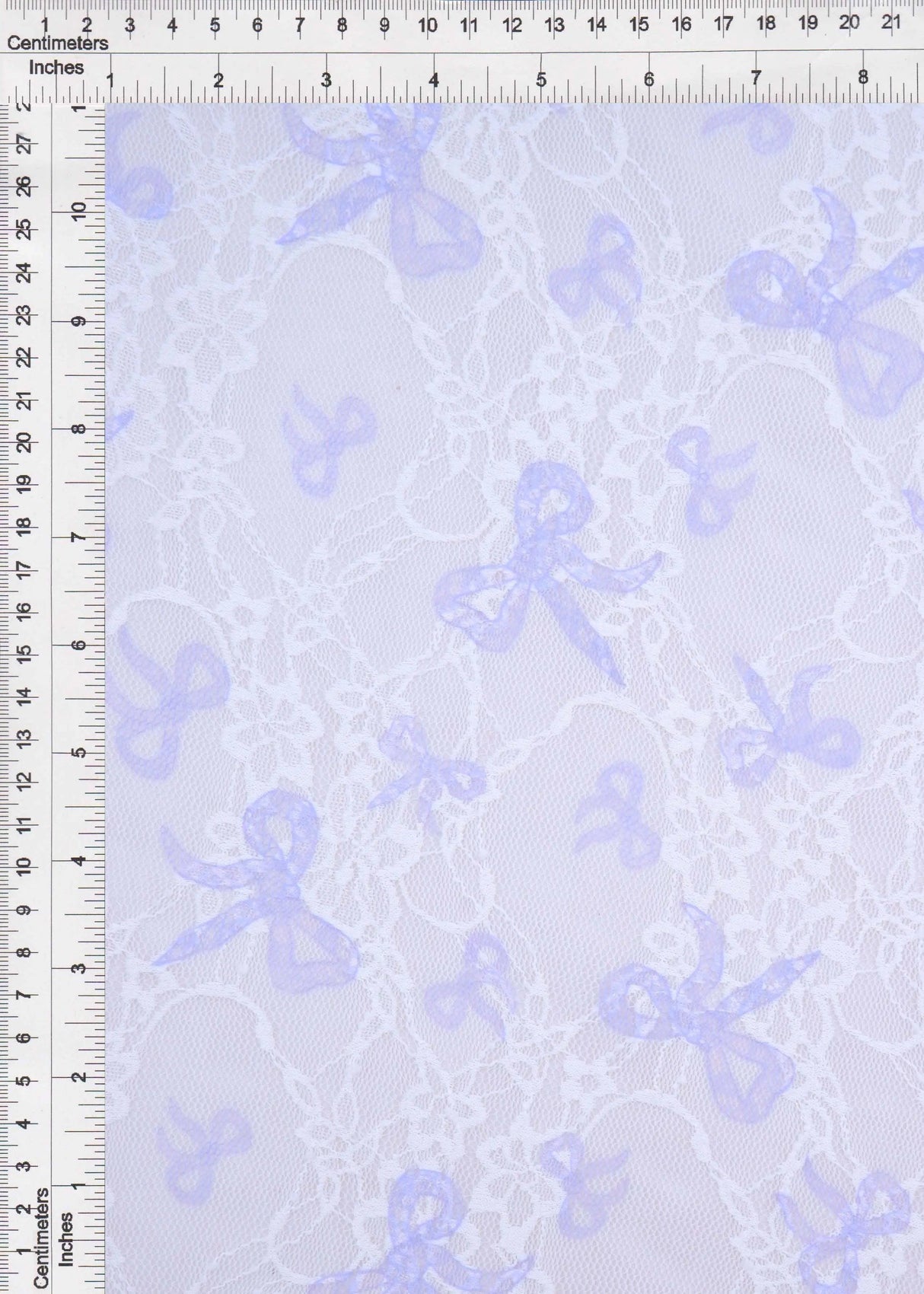 Digital Bow Lace Print Fabric 92% Polyester 8% Spandex Soft Stretch 56/58 Inches Wide