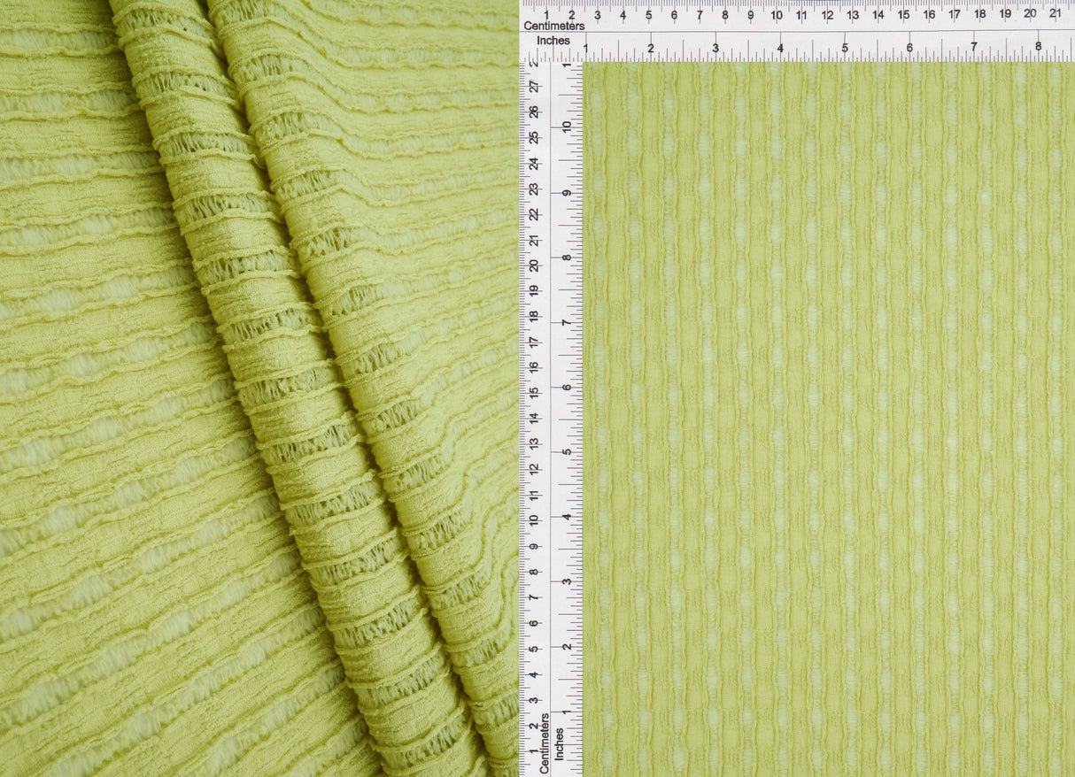 Stripe Lace Stretch Fabric