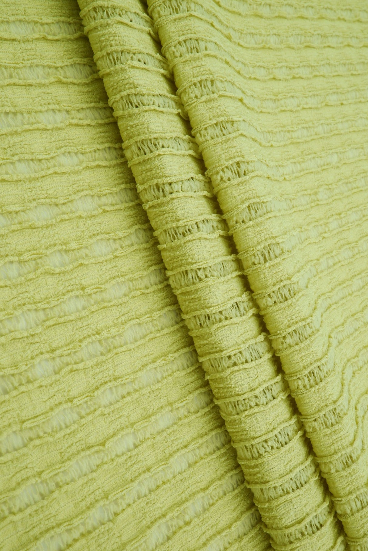 Stripe Lace Stretch Fabric