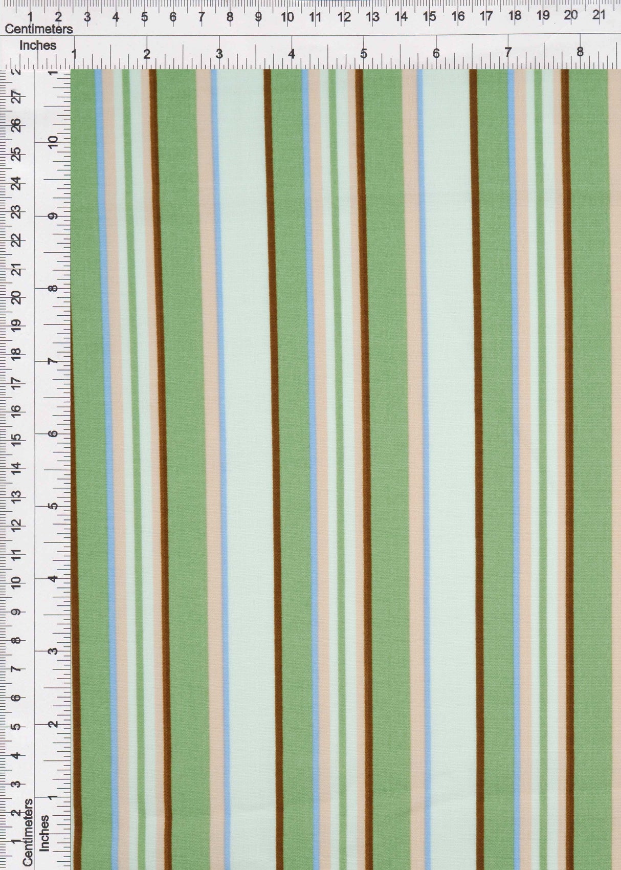 Linen Look Variegated Stripe Woven Fabric