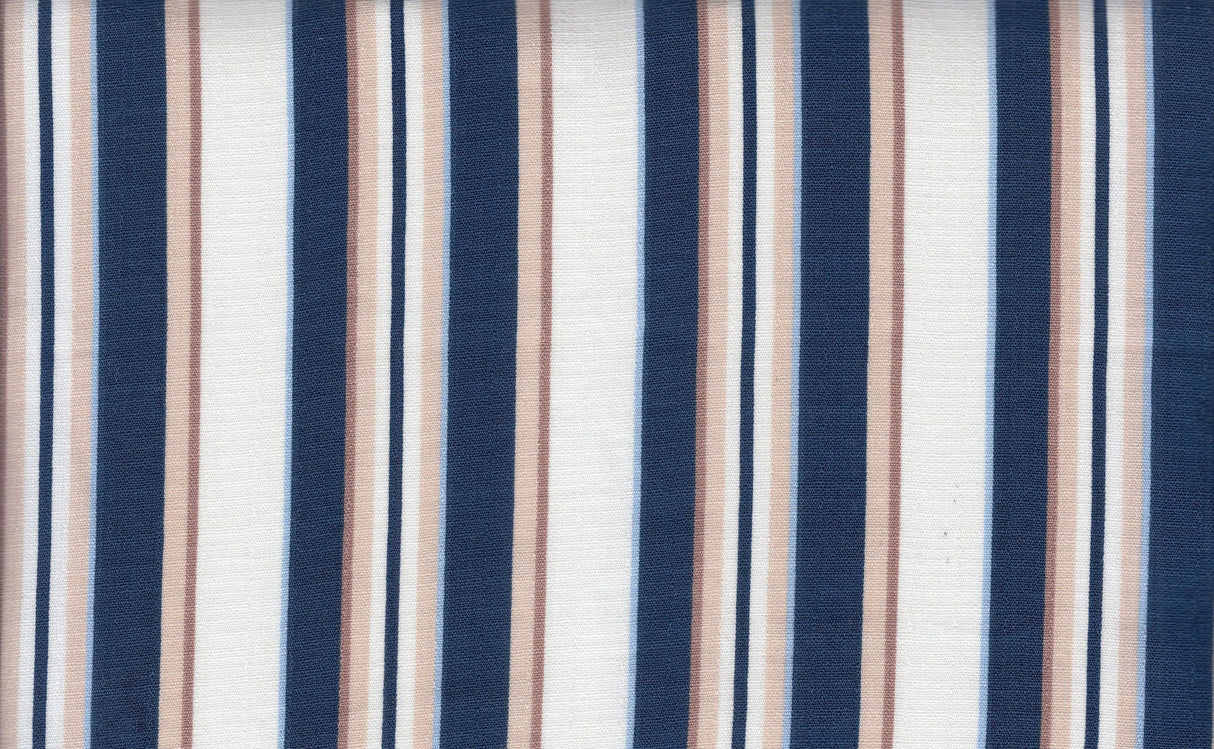 Linen Look Variegated Stripe Woven Fabric