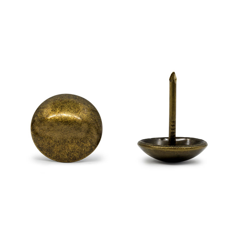 Dritz Home Decorative Nails - Antique Brass Smooth Round - 0.625", 18 ct