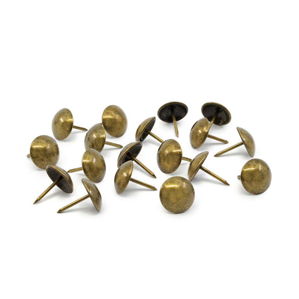 Dritz Home Decorative Nails - Antique Brass Smooth Round - 0.625", 18 ct
