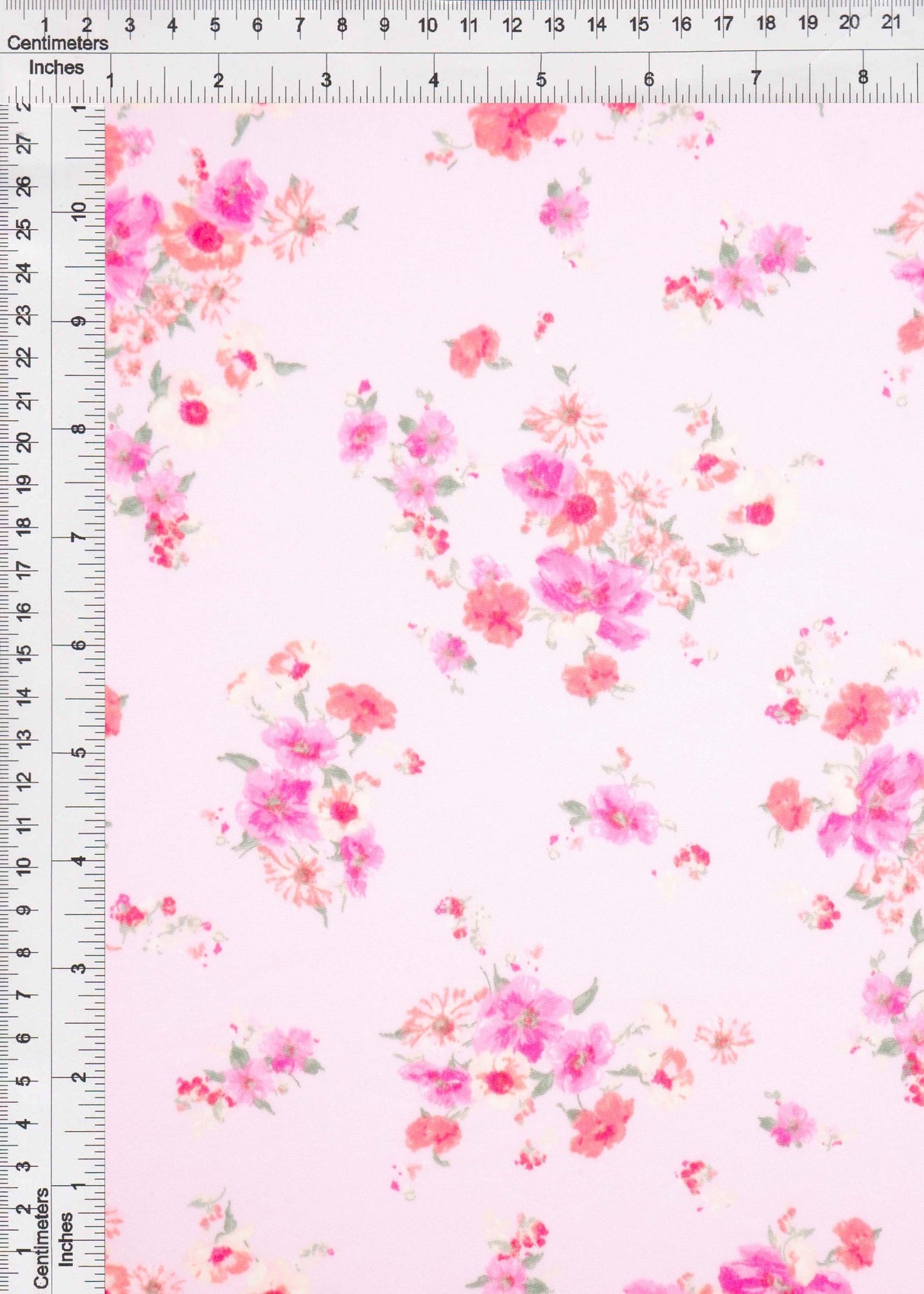 Brushed Ditsy Print Knit Fabric