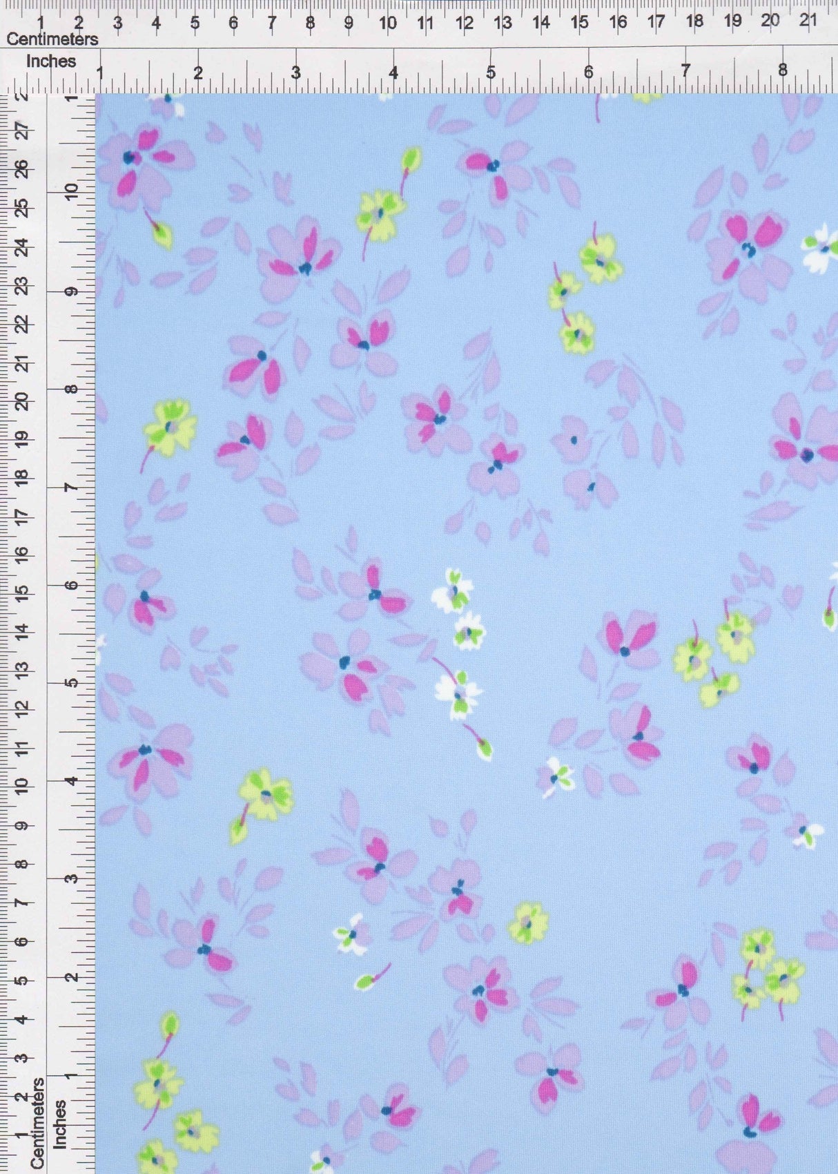 Floral Print Stretch DTY Knit Fabric