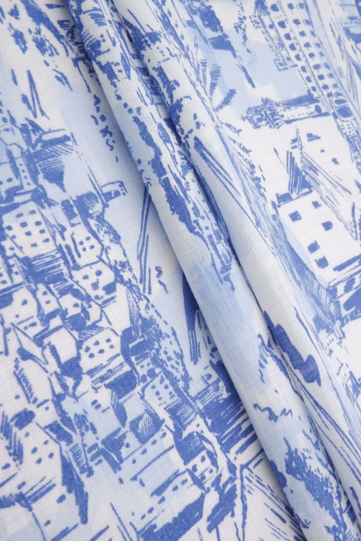 Toile Linen Look Woven Fabric
