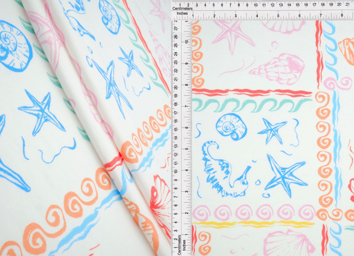Brushed DTY Knit Under the Sea Print