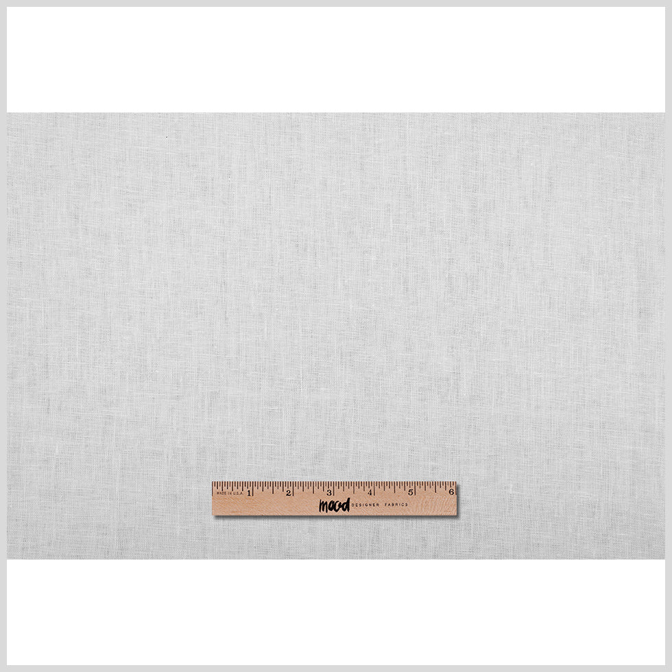 White Woven Linen Suiting