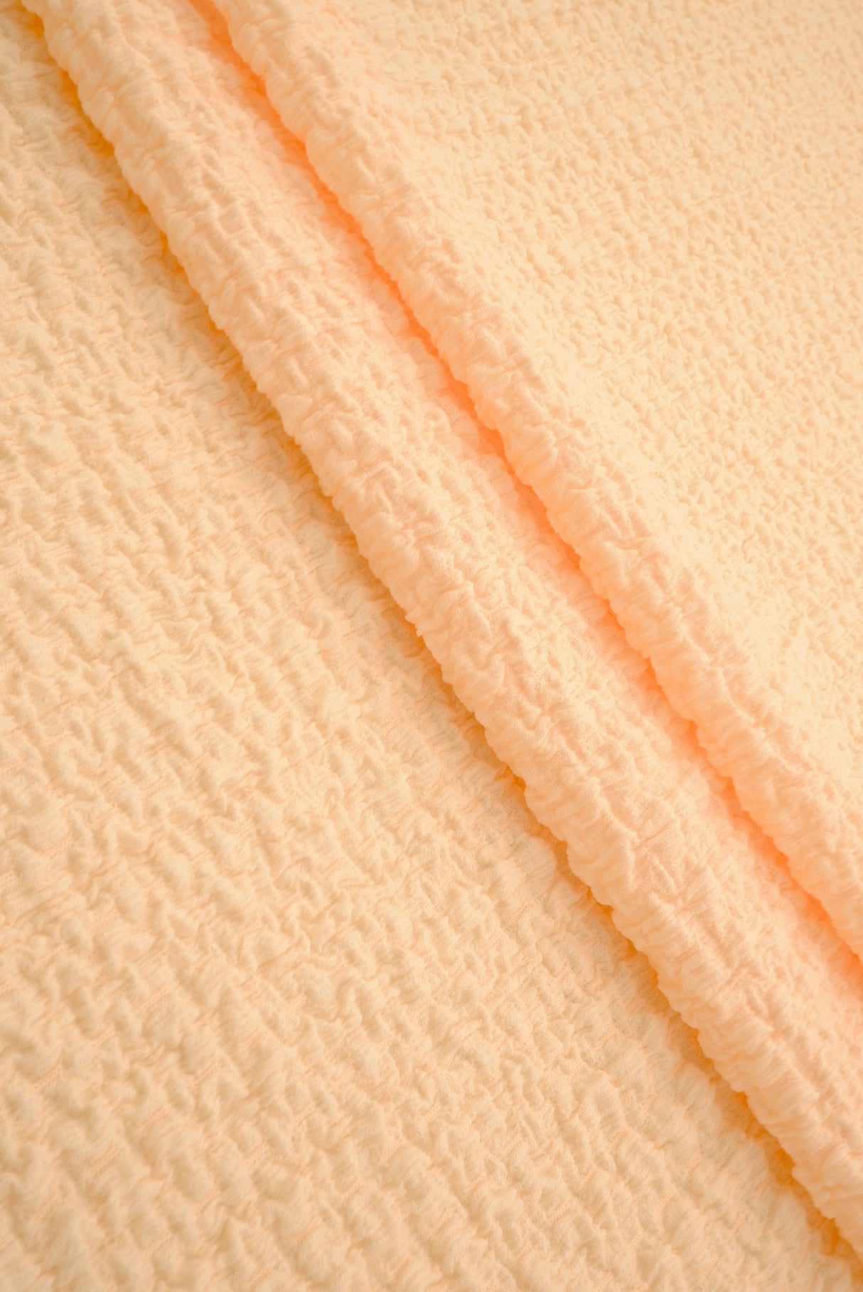 Waffle Crepe Solid Knit Fabric