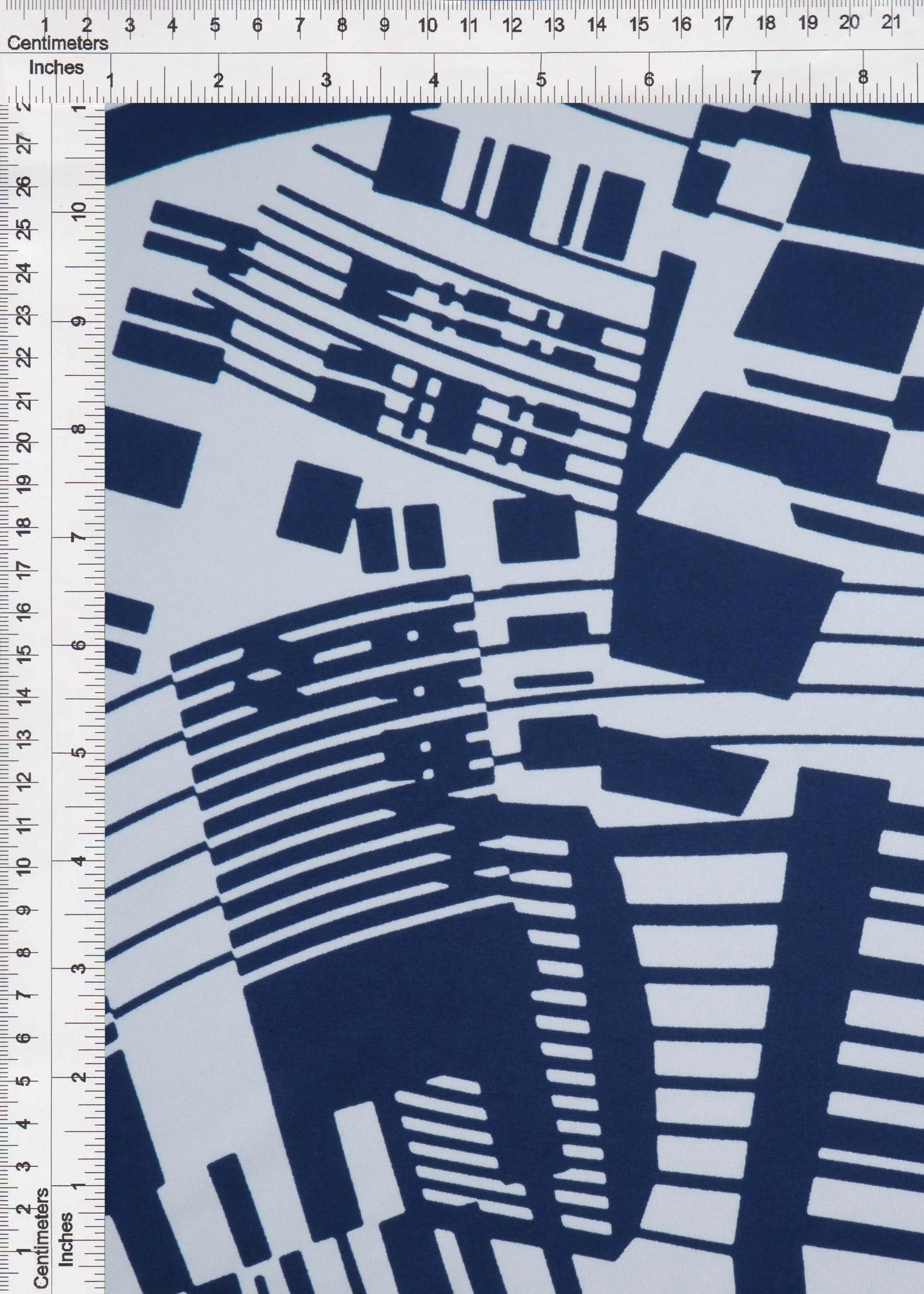 1 Yard DTY Geo Print Fabric 190 GSM Polyester Spandex Blend 58/60" Width