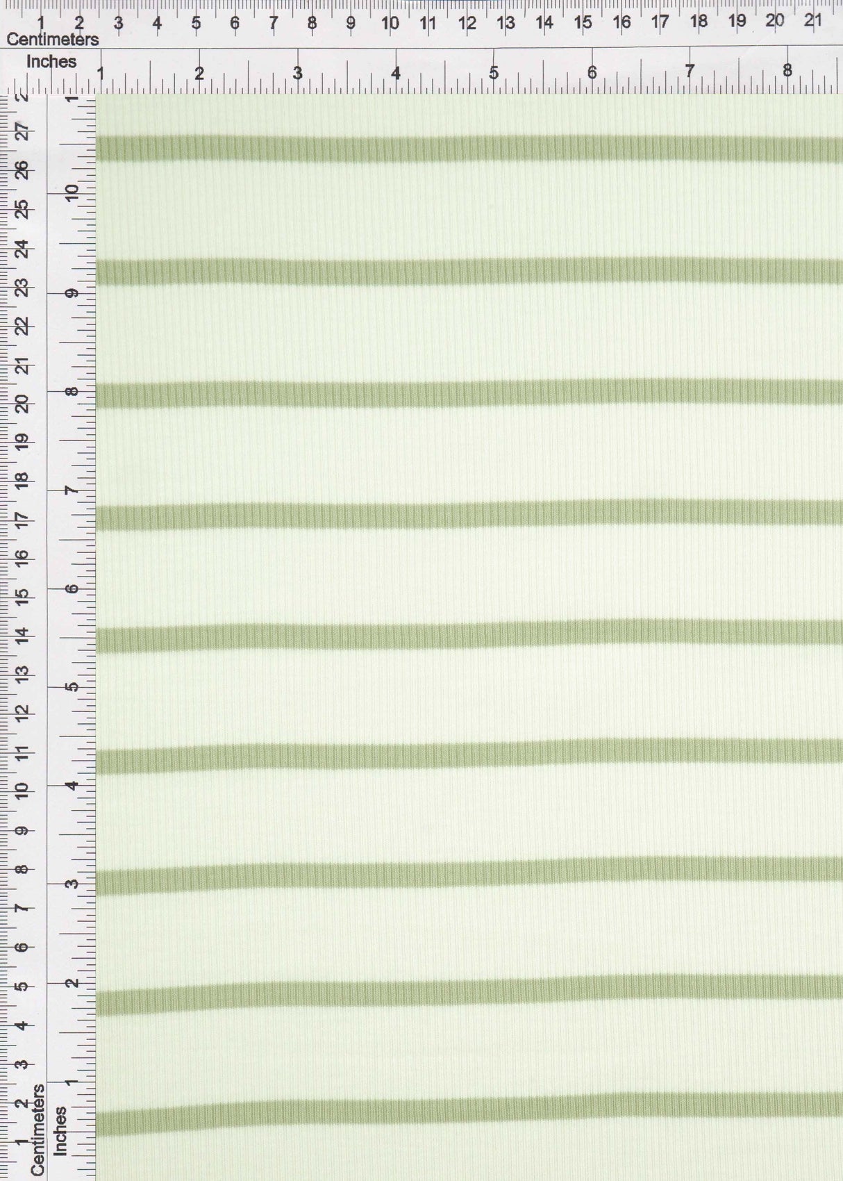 Stripe Knit Fabric Black Ivory