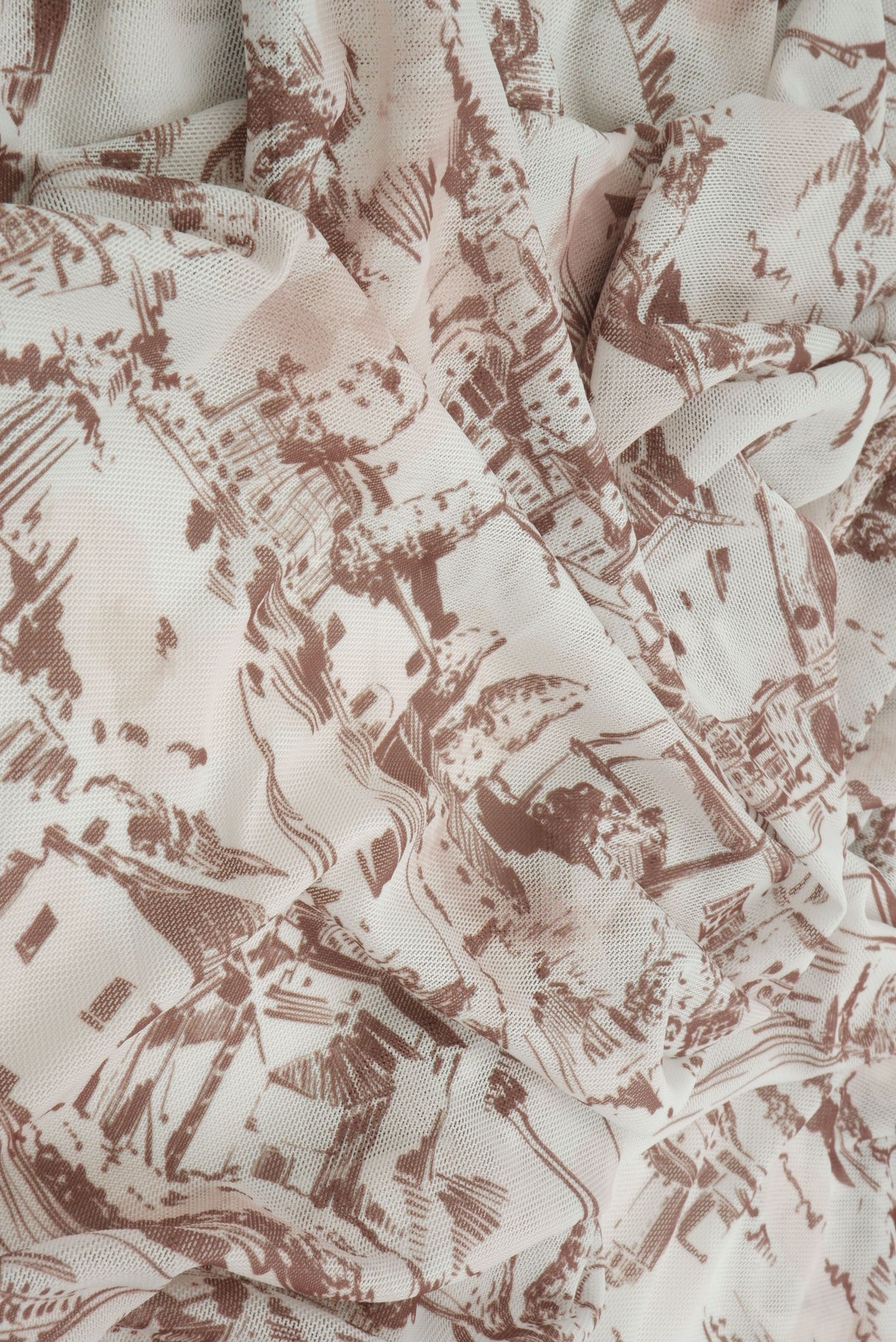 Printed Mesh Stretch Fabric Toile