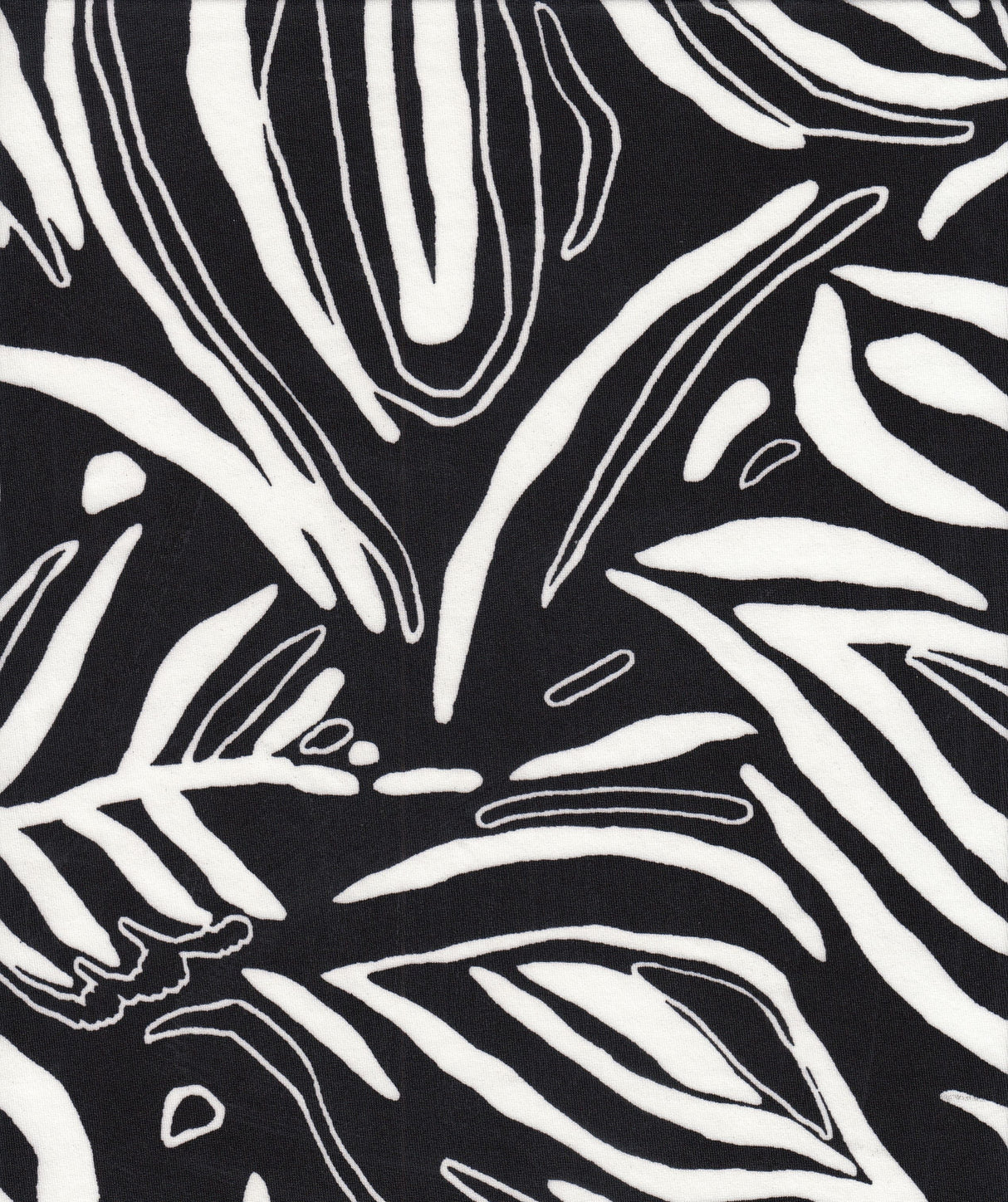Leaf Print Stretch DTY Knit Fabric