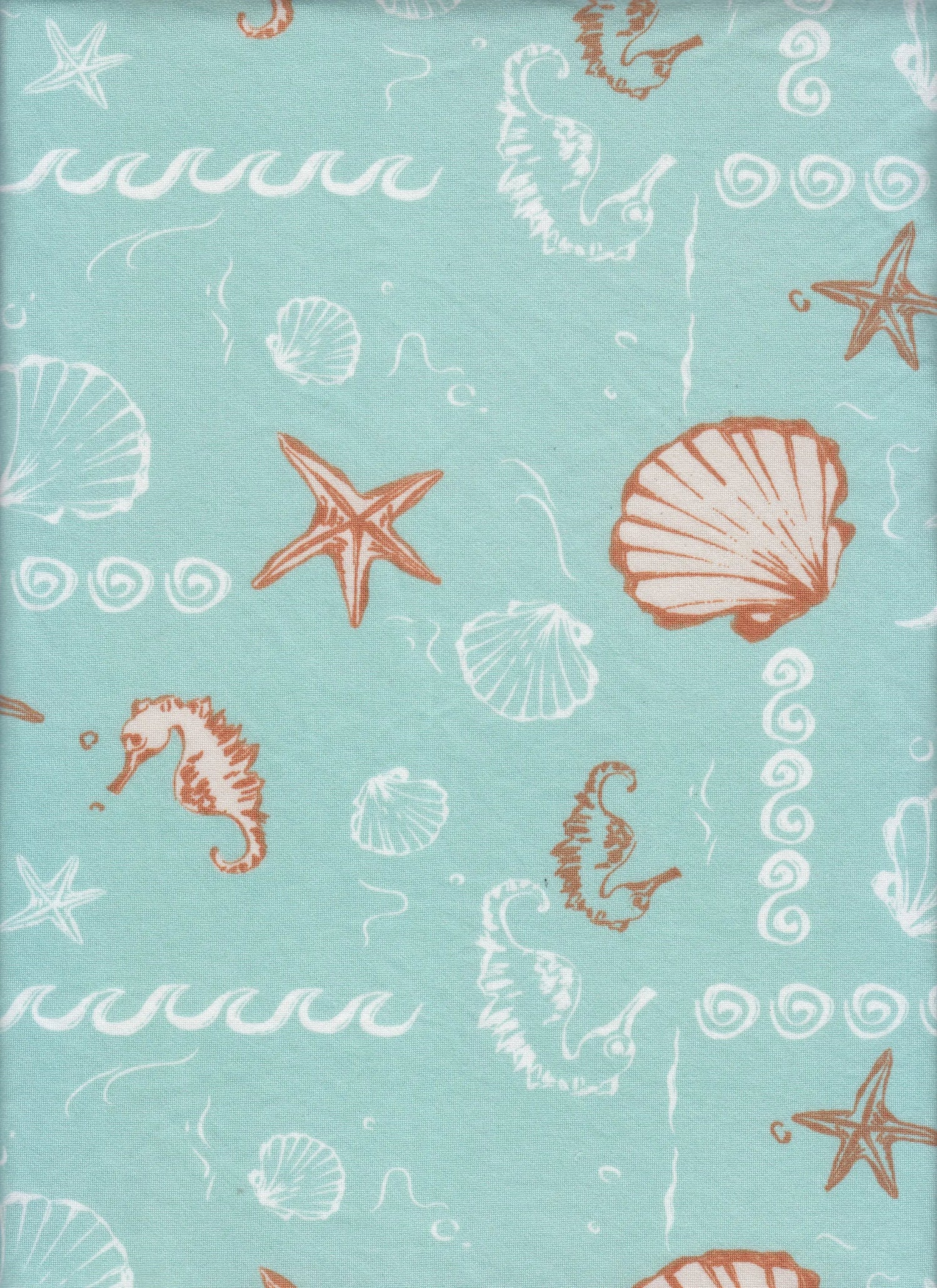 1 Yard Under The Sea DTY Print Fabric 180 GSM Polyester Spandex Blend 58/60" Width