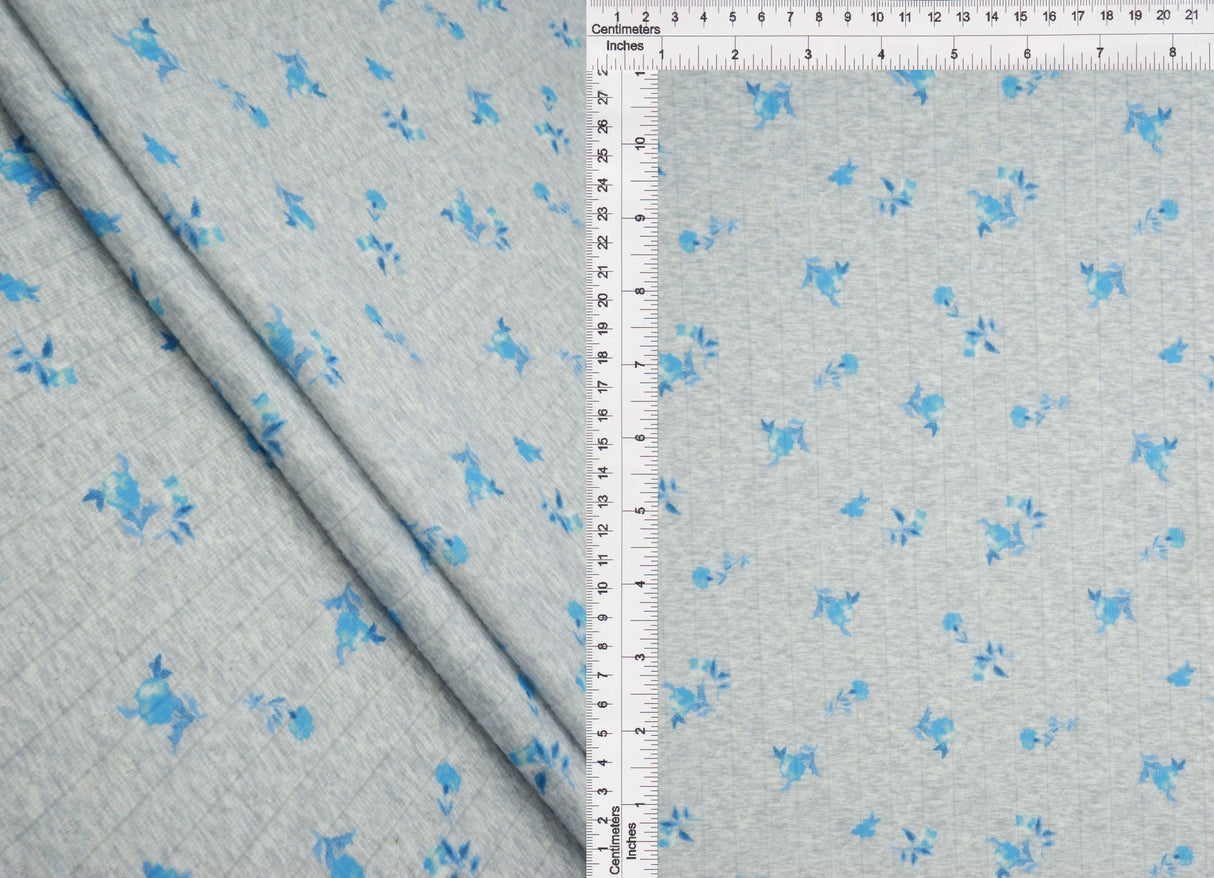 Floral Pointelle Knit Fabric