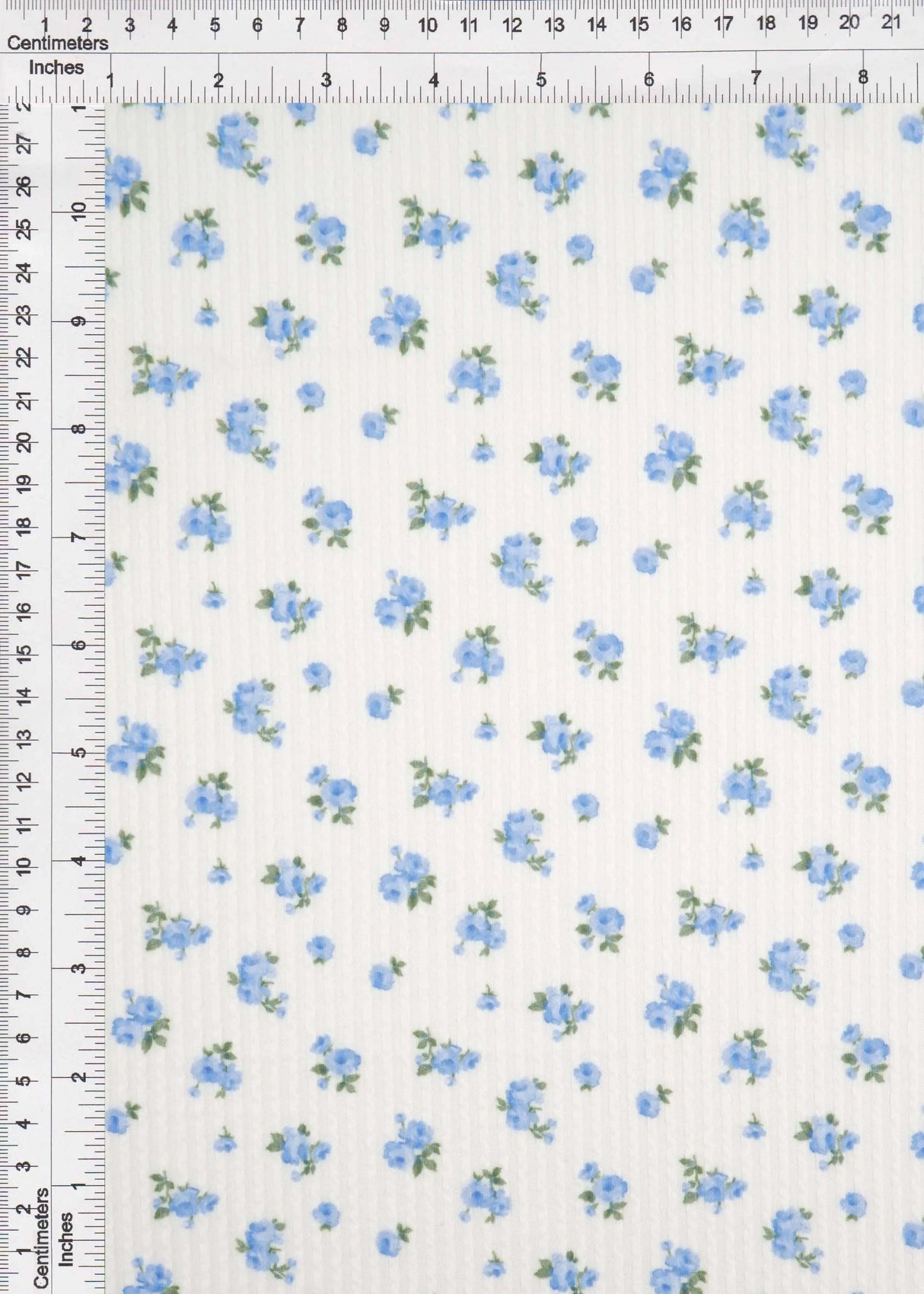 1 Yard Double Knit Ditsy Print Fabric 230 GSM Polyester Rayon Spandex Blend 56/57" Width