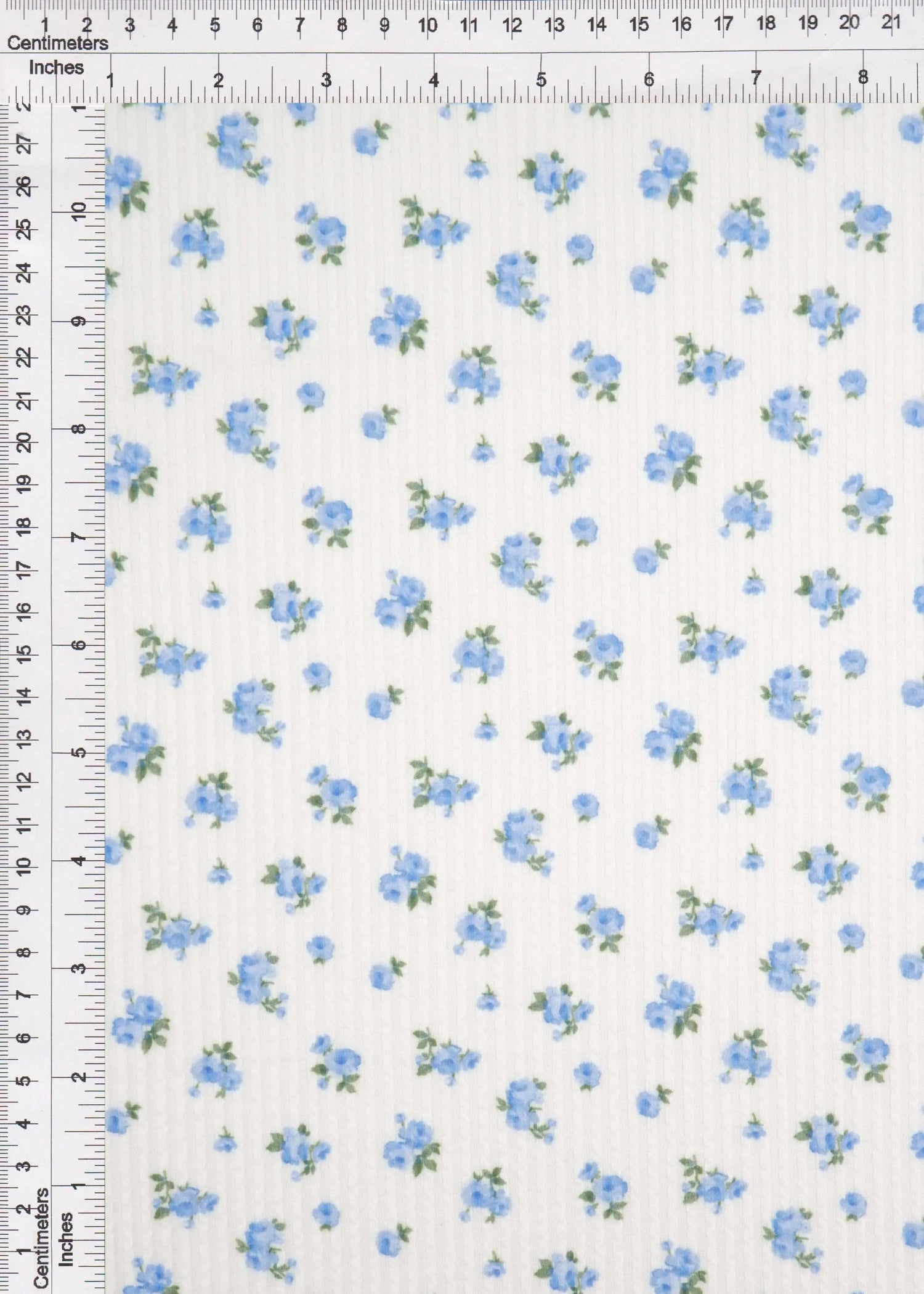 1 Yard Double Knit Ditsy Print Fabric 230 GSM Polyester Rayon Spandex Blend 56/57" Width