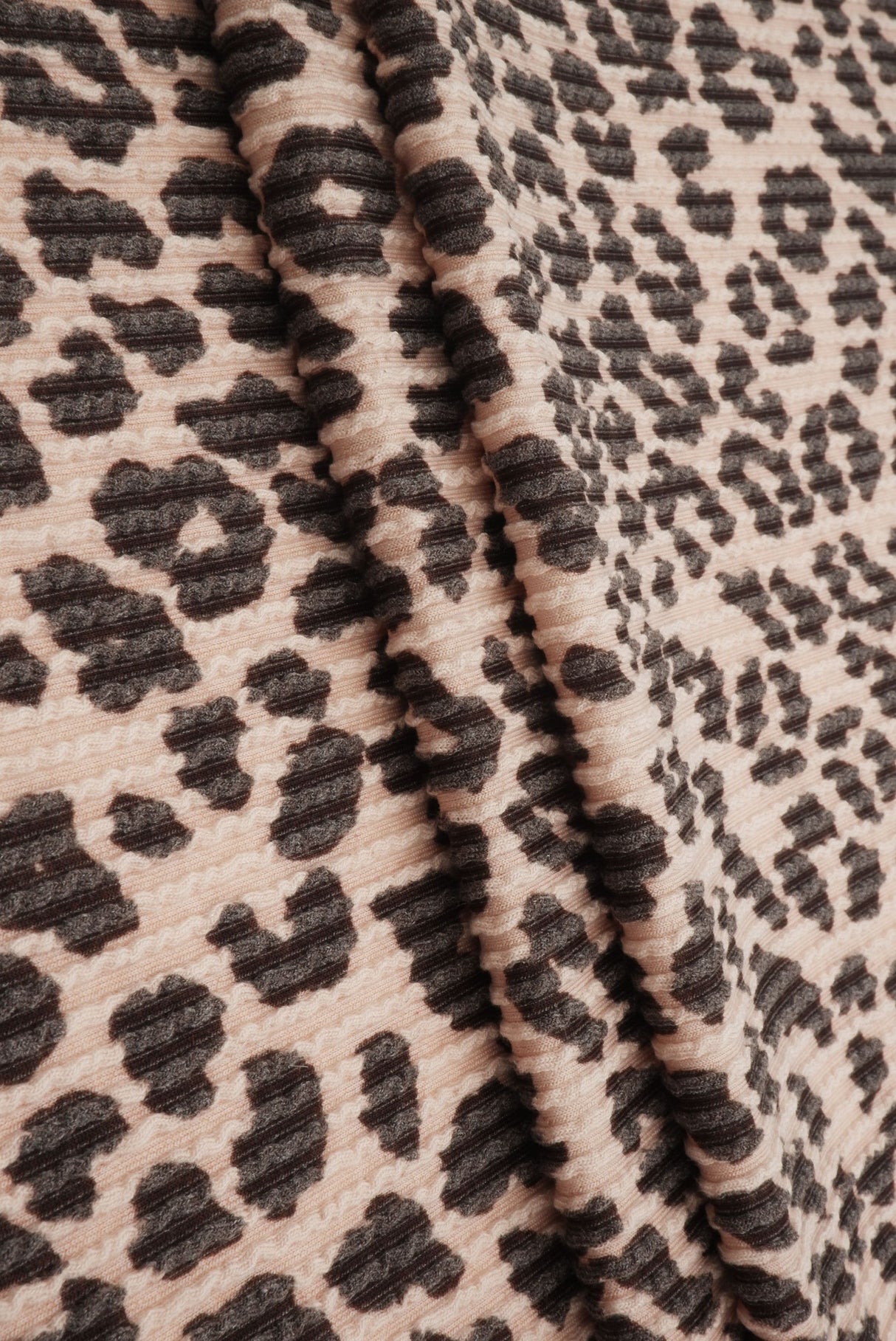 Animal Print Jacquard Double Knit Fabric