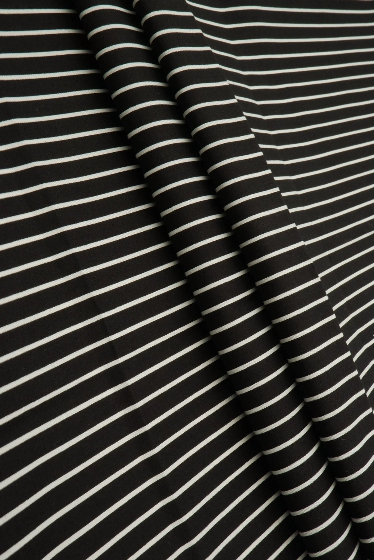 Stretch Cotton Poplin Stripe Fabric, Printed Woven 97% Cotton 3% Spandex, 57/58" Wide