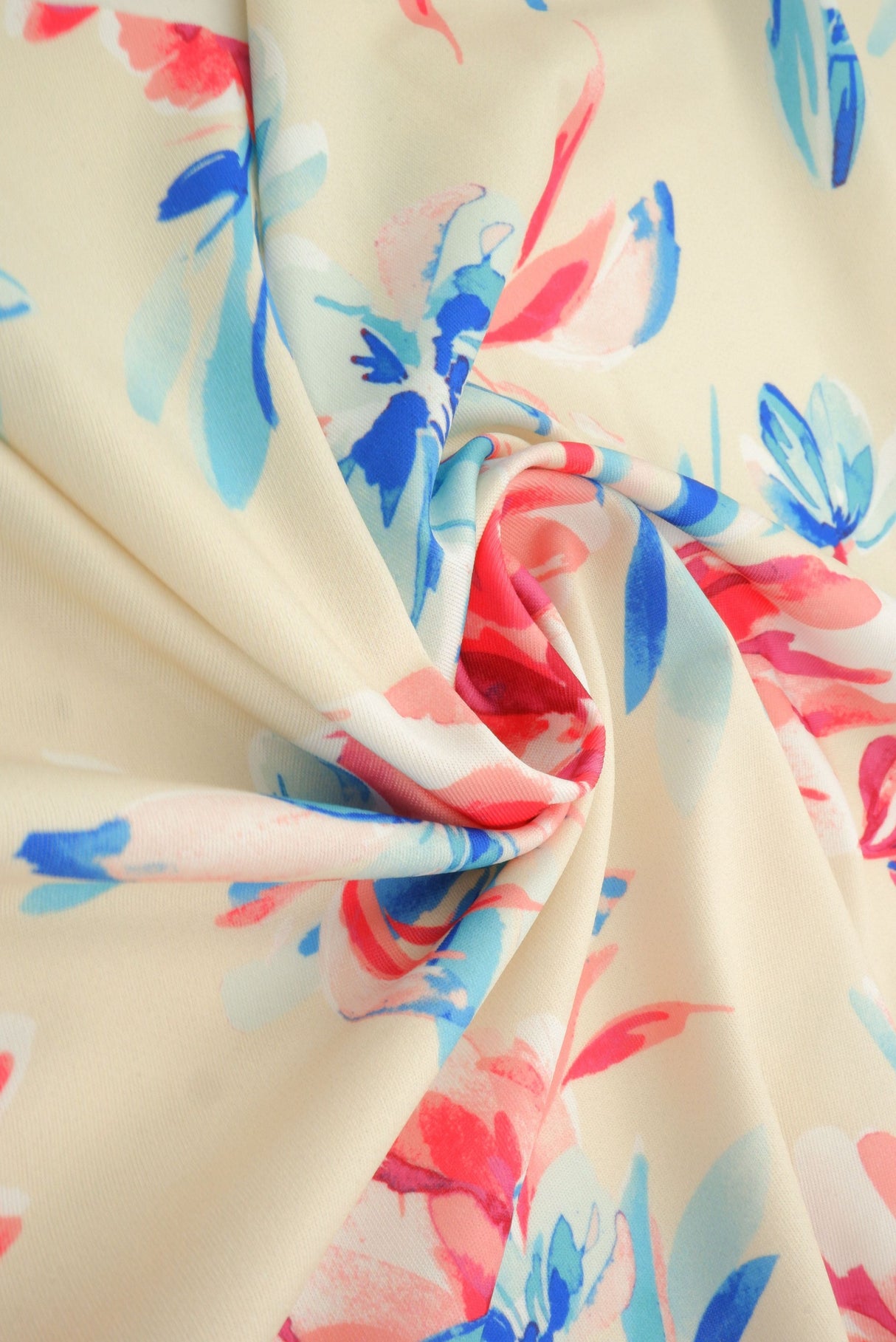 Floral DTY Knit Fabric