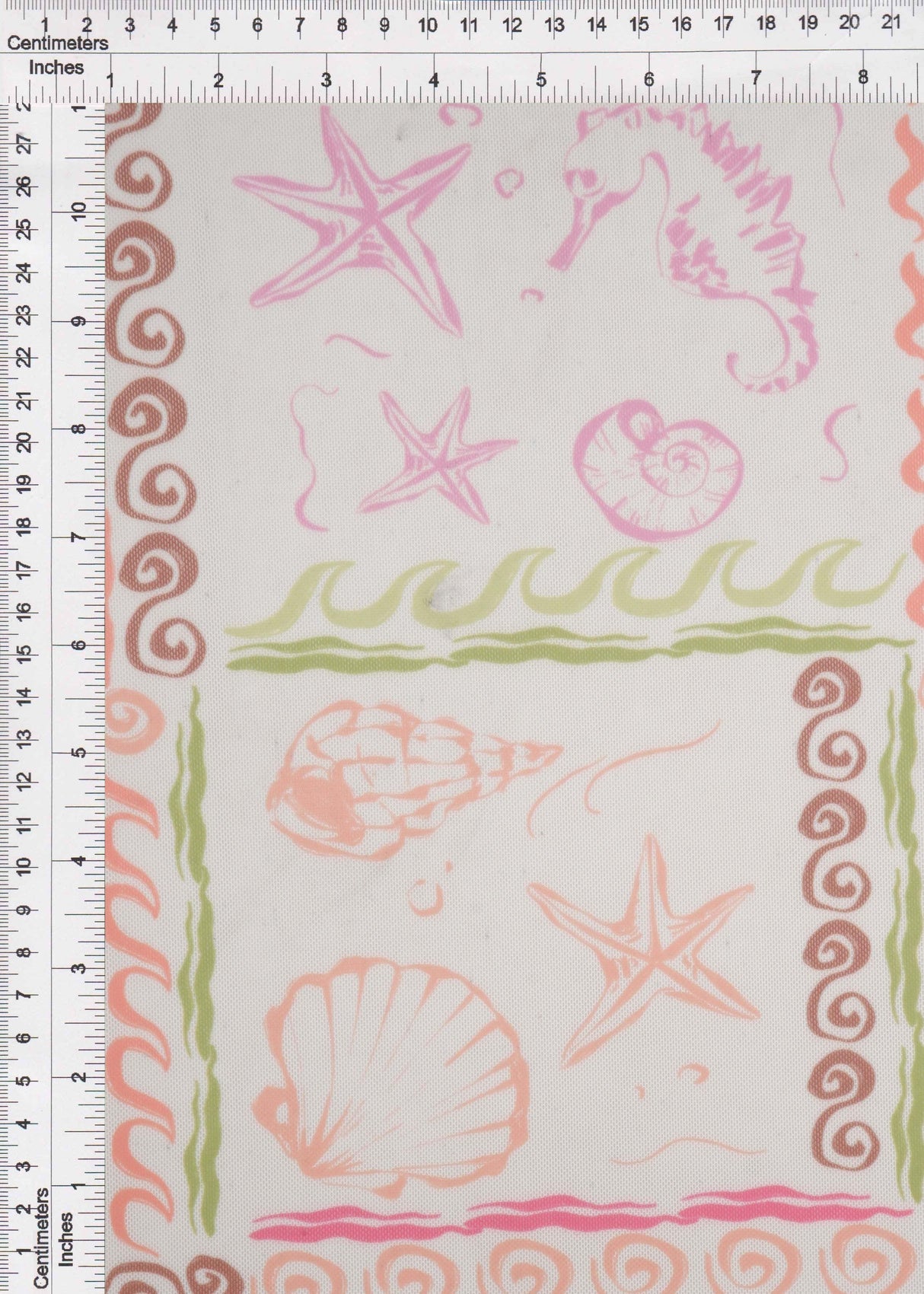 Printed Mesh Under the Sea Fabric