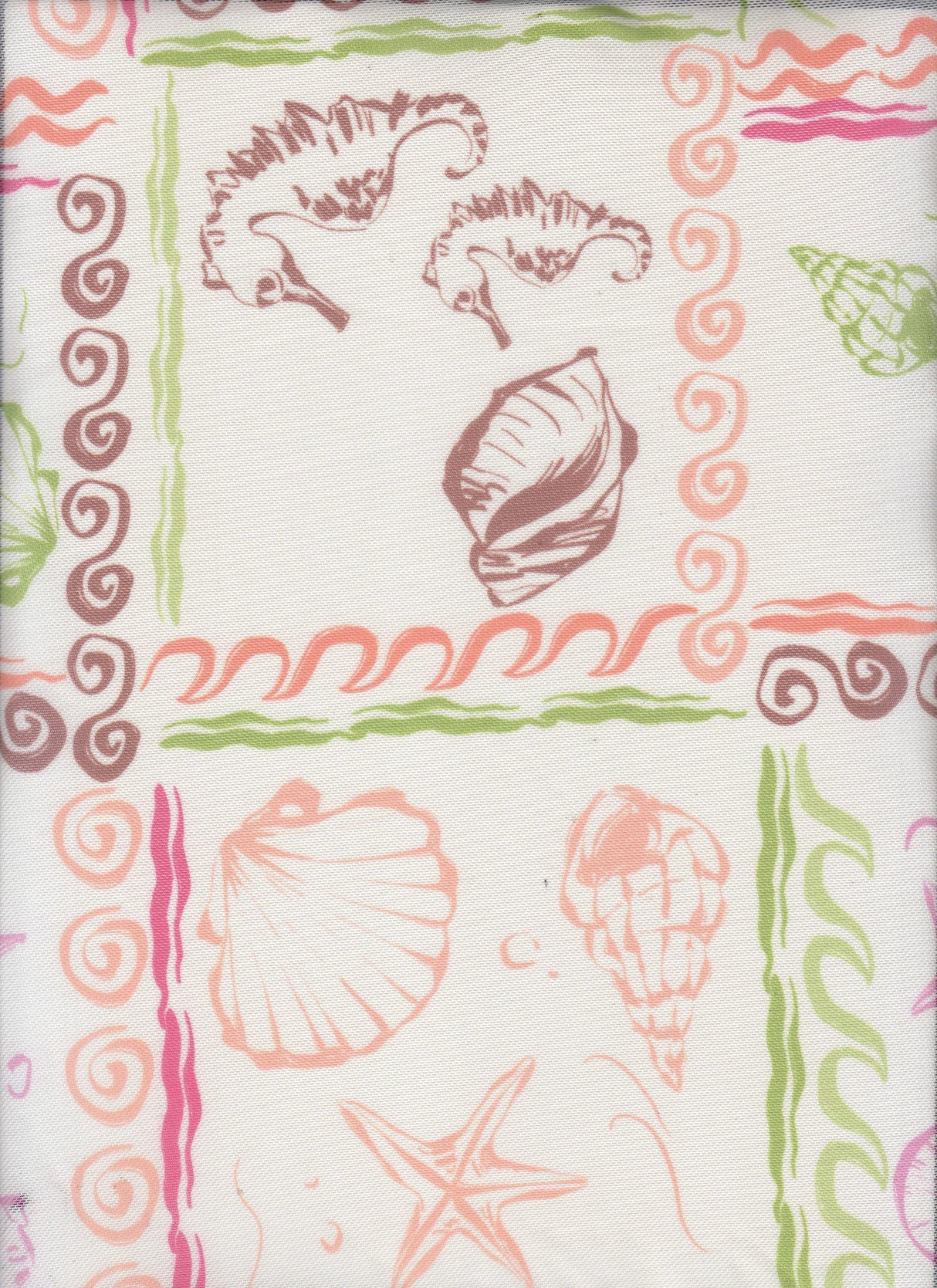 Printed Mesh Under the Sea Fabric