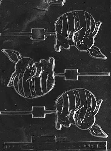 Bunny Painting Egg Lolly Chocolate Mold