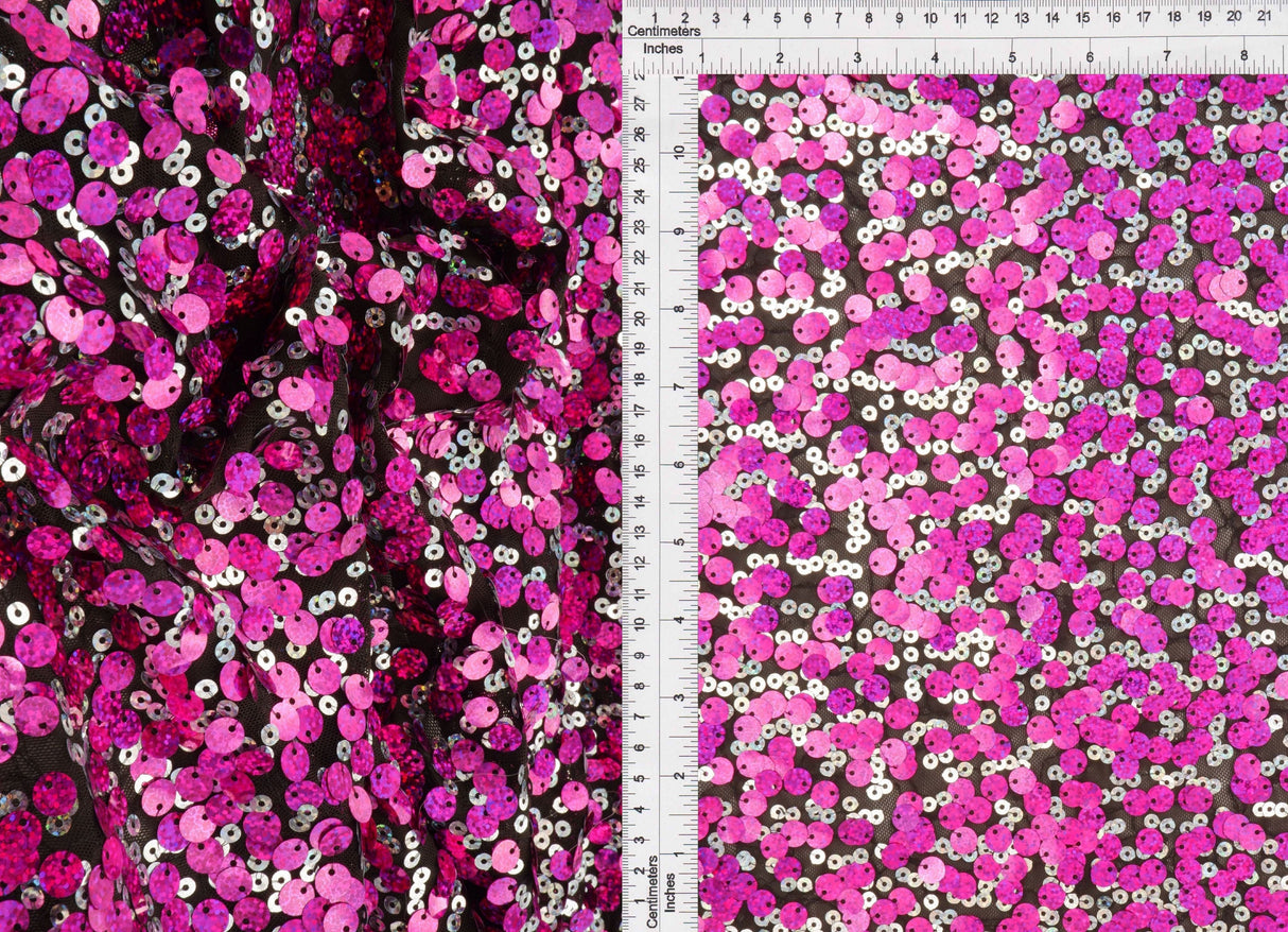 Sequin Mesh Stretch Fabric